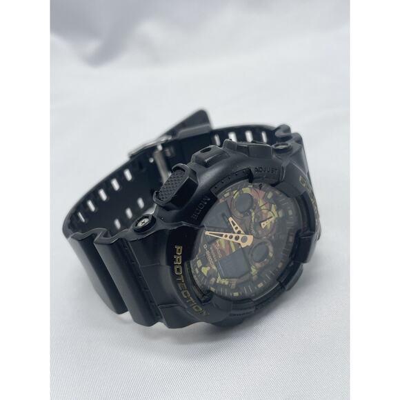 CASIO G-Shock Watch GA-100CF Men 200m Black Analog Digital Quartz New Battery - Picture 1 of 7